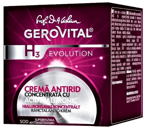 Gerovital H3 Evolution Crema Concentrata Antirid Cu Acid Hialuronic - 50ml