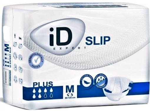 Ontex iD Expert Slip scutece pentru adulti pentru incontinenta urinara Cotton Plus M - 30 bucati