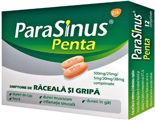 Poza cu ParaSinus Penta - 12 comprimate GSK