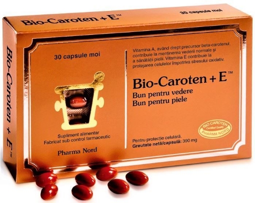 Pharma Nord Bio-Caroten+Vitamina E - 30 Capsule Moi