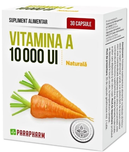 Poza cu Vitamina A 10000UI - 30 capsule Quantum Pharm