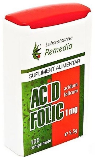 Remedia Acid Folic 1mg X 100 Comprimate