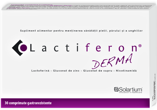 Poza cu Lactiferon Derma - 30 comprimate Solartium