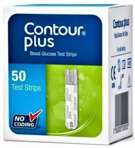 Poza cu Teste pentru masurarea glicemiei Contour Plus - 50 bucati