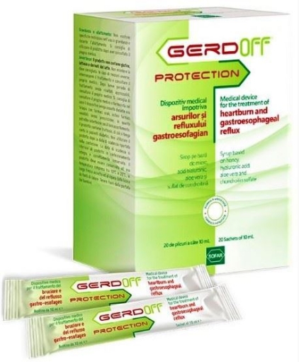 Poza cu GerdOff Protection 10ml - 20 plicuri Sofar