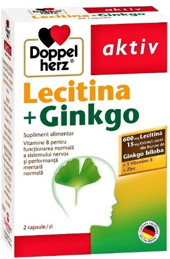 Poza cu Doppelherz Aktiv Lecitina + Gingko - 30 capsule