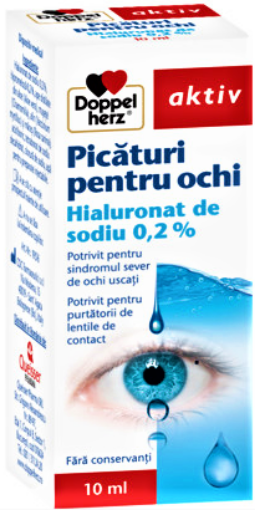 Doppelherz Aktiv Picaturi Pentru Ochi Cu Hialuronat De Sodiu 0.2% - 10ml