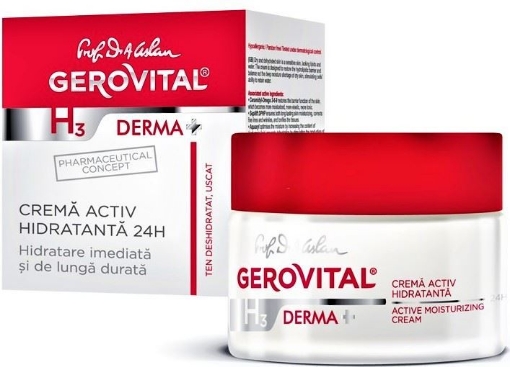 Gerovital H3 Derma+ Crema Activ Hidratanta 24h 50ml