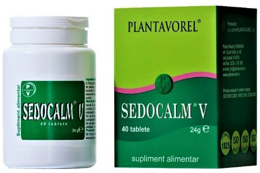Poza cu Plantavorel Sedocalm  V - 40 tablete