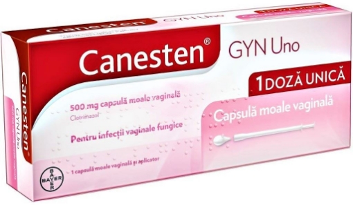 Poza cu Canesten GYN Uno 500mg - 1 capsula moale - clotrimazol