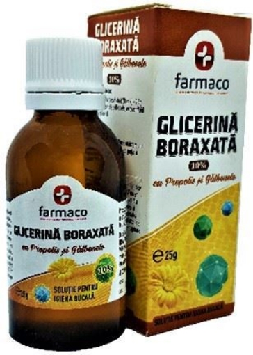 Poza cu farmaco glicerina boraxata 10%+propolis si galbenele 25ml