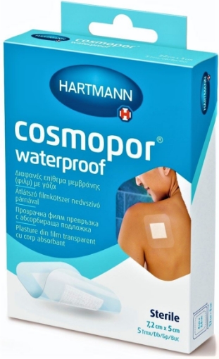Poza cu hartmann cosmopor waterproof plasturi absorbant 7.2cmx5cm