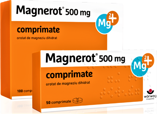 Poza cu Magnerot 500mg - 50 comprimate Worwag Pharma