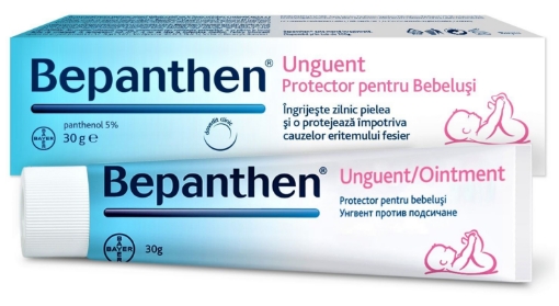 Poza cu Bepanthen unguent - 30 grame - ingrijeste si protejeaza pielea impotriva iritatiilor de scutec