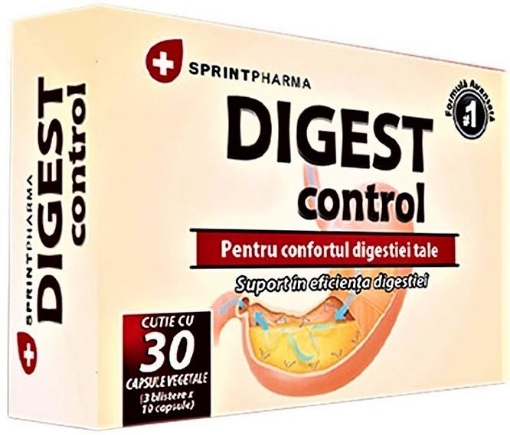 Poza cu Sprint Pharma Digest Control - 30 capsule