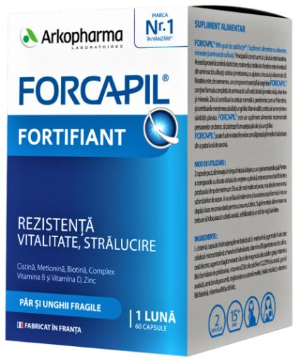 Poza cu Forcapil Fortifiant - 60 gelule Arkopharma