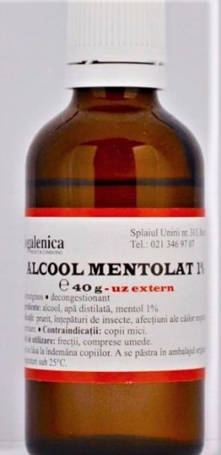 Poza cu biogalenica alcool mentolat 1% 40ml