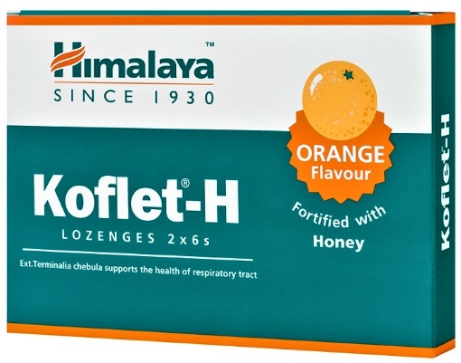 Poza cu himalaya koflet-h portocale x 12 pastile de supt