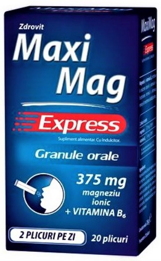 Poza cu Zdrovit MaxiMag Express granule orale - 20 plicuri