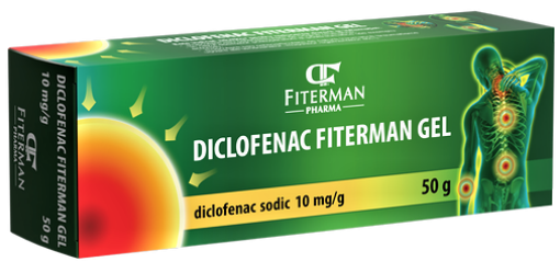 Poza cu Diclofenac Fiterman 10mg/g gel - 50 grame
