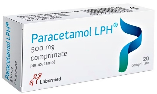 Poza cu Paracetamol 500mg - 20 comprimate Labormed