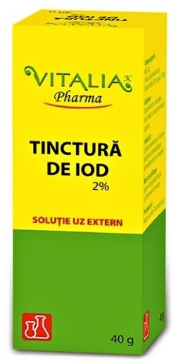 Vitalia K Tinctura de iod – 40 grame antiseptice poza noua reduceri 2022