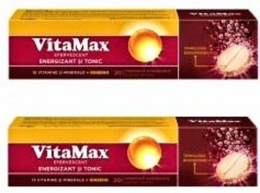 Vitamax - 20 comprimate efervescente (pachet promo 1+1)