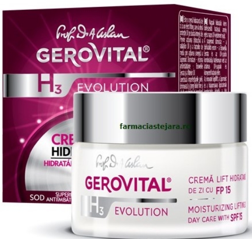 Poza cu Gerovital H3 Evolution crema lift hidratanta de zi SPF15 - 50ml
