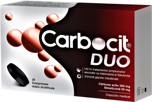Poza cu Carbocit DUO - 20 comprimate dublu stratificate Biofarm