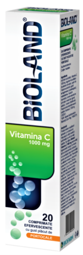Poza cu Bioland Vitamina C 1000mg - 20 comprimate efervescente Biofarm