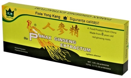 Poza cu Panax Ginseng Extractum solutie buvabila - 10 fiole Yong Kang