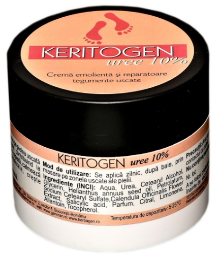 Poza cu Herbagen Keritogen crema pentru calcaie - 50 grame