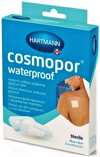Poza cu Hartmann Cosmopor Waterproof plasturi absorbanti 10cm/8cm - 5 bucati