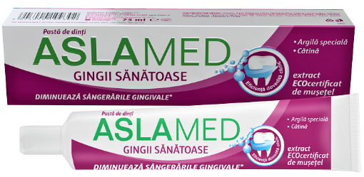 Poza cu Aslamed pasta de dinti pentru gingii sanatoase - 75ml  Farmec