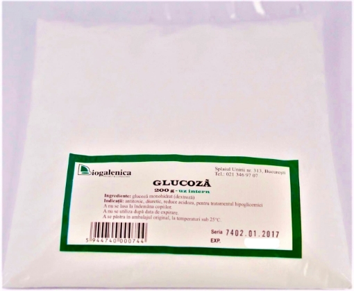 Poza cu Biogalenica Glucoza - 75 grame
