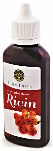 Poza cu Herbal Therapy ulei de ricin cu capac picurator - 55ml