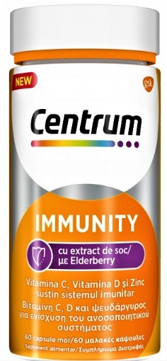 Poza cu Centrum Immunity cu extract de soc - 60 capsule moi