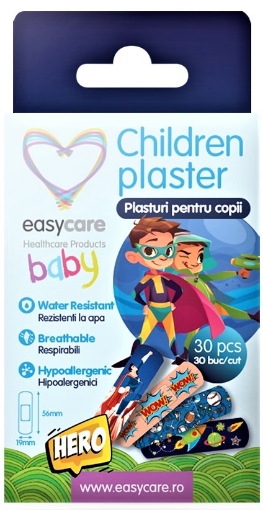 Poza cu EasyCare plasturi pentru copii cu figurine 56mm/19mm - 30 bucati