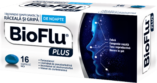 Poza cu BioFlu Plus - 16 capsule Biofarm