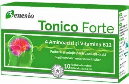 Poza cu Benesio Tonico Forte 10ml - 10 flacoane buvabile monodoza