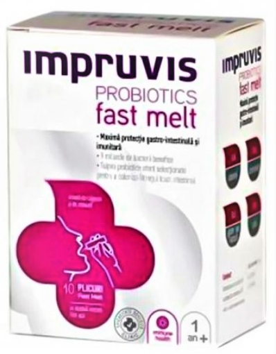 Poza cu Impruvis Probiotics Fast Melt - 10 plicuri