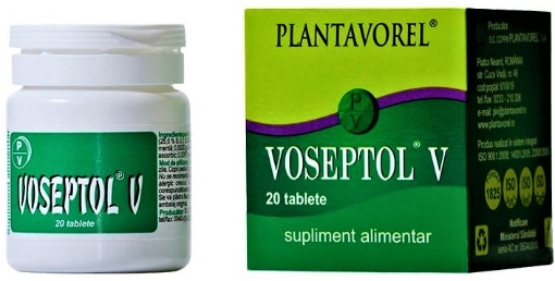 Poza cu Plantavorel Voseptol V - 20 tablete de supt