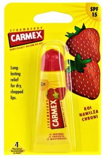 Poza cu Carmex Balsam de buze cu aroma de capsuni - 10 grame