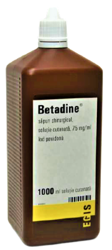 Poza cu Betadine sapun chirurgical 75mg/ml solutie cutanata - 1000ml
