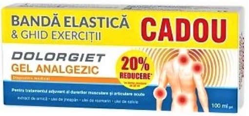 Zdrovit Dolorgiet gel analgezic - 100ml (20% reducere si banda pentru exercitii cadou)
