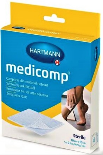 Poza cu Hartmann Medicomp comprese sterile 10cm/10cm - 5 bucati