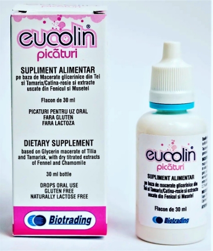 Eucolin picaturi supliment alimentar pentru calmarea colicilor - 30ml