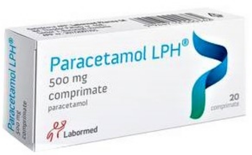Poza cu Paracetamol 500mg - 20 comprimate Labormed