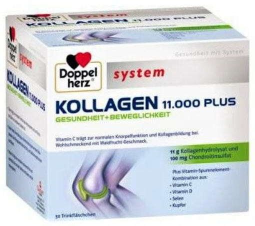 Poza cu Doppelherz System Kollagen 11000 Plus - 30 fiole buvabile