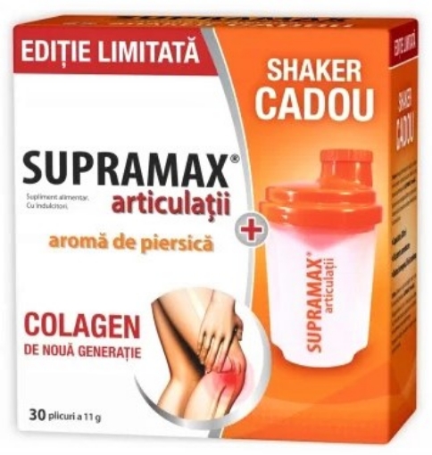 Zdrovit Supramax Articulatii Cu Aroma De Piersica - 30 Plicuri (pachet Promo Cu Shaker)